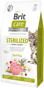 Brit Care Cat Sterilized Immunity Support Trockenfutter Schwein 7kg