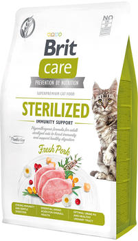 Brit Care Cat Sterilized Immunity Support Trockenfutter Schwein 2kg