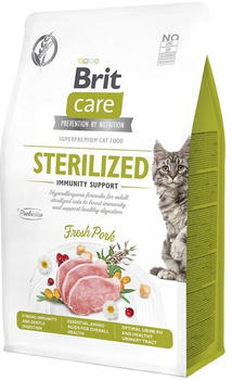 Brit Care Cat Sterilized Immunity Support Trockenfutter Schwein 400g