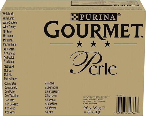 Gourmet Perle - Ente Lamm Huhn Truthahn in Sauce 96 x 85g