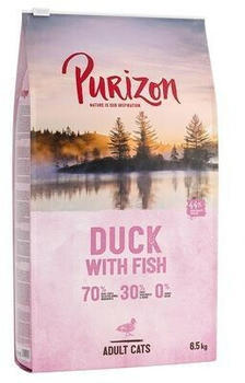 Purizon Adult Ente mit Fisch Katzen-Trockenfutter 6,5kg