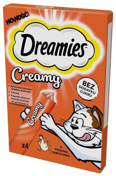 Dreamies Creamy mit Huhn Katzensnack Multipack 4x40g