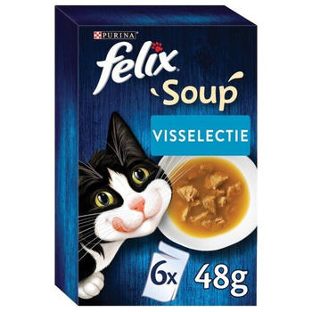 Felix Soup Original Fischauswahl Katzensuppe 6x48g
