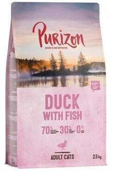 Purizon Adult Ente mit Fisch Katzen-Trockenfutter 2,5kg
