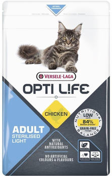 Versele-Laga Opti Life Adult Sterilised/Light Cat Dry Food chicken (2,5 kg)