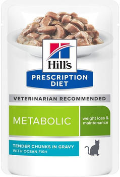 Hill's Prescription Diet Metabolic Weight Loss & Maintenance Cat Wet Food ocean fish (12 x 85 g)