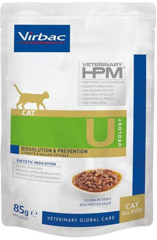 Virbac Veterinary HPM Urology Dissolution & Prevention Cat Wet Food (12 x 85 g)