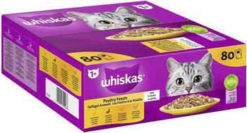 Whiskas Adult 1+ Gefl&uuml;gel Auswahl in Gelee 80x85g