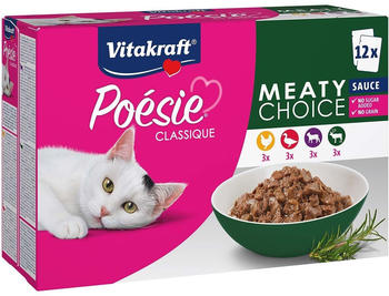 Vitakraft Poésie Classique Multipack Meaty Choice Katze Nassfutter 12x85g