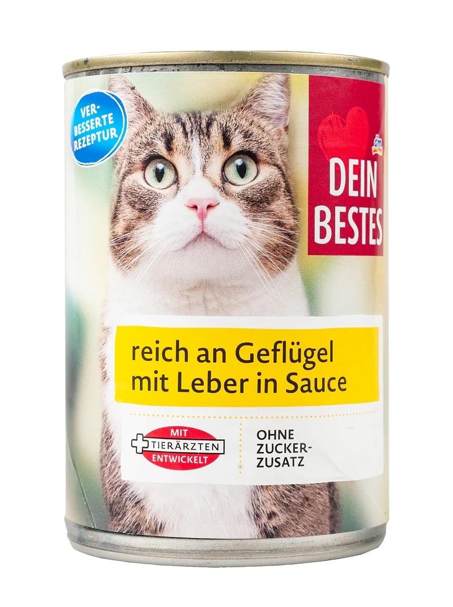 dm Dein Bestes reich an Geflügel mit Leber in Sauce