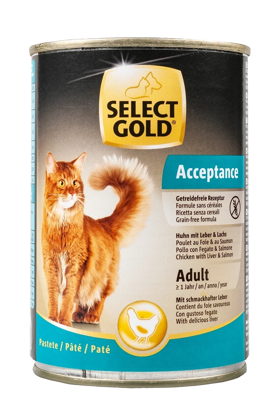 Fressnapf Select Gold Acceptance Pastete Huhn mit Leber & Lachs Adult