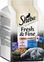 Sheba Fresh & Fine in Sauce mit Lachs, Thunfisch und Forelle 6 x 50 g