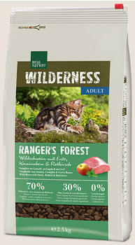 Real Nature Wilderness Adult Ranger's Forest Katze Trockenfutter Wildschwein, Ente, Kaninchen & Hirsch 2,5kg