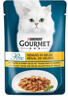 Gourmet Perle Genuss in Gelee Katzen Nassfutter Huhn 85g