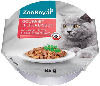 ZooRoyal Gourmet Leckerbissen Putenfleisch mit Sauce 12x85g