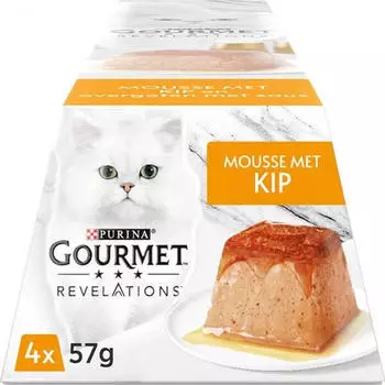 Purina Revelations Mousse in Sauce mit Huhn 4x57g
