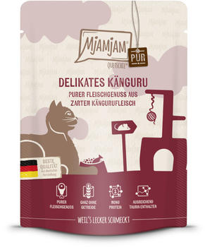 MjAMjAM Quetschie Purer Fleischgenuss Katze Nassfutter delikates K&auml;nguru pur 300g