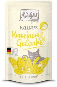 MjAMjAM Quetschie Wellness Katze Nassfutter Knochen & Gelenke Rind 125g