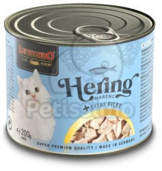 LEONARDO Cat Food Hering + extra Filet Nassfutter 200g