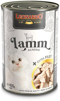 LEONARDO Cat Food Lamm + extra Filet Nassfutter 400g LEONARDO Cat Food Lamm + extra Filet Nassfutter 400g