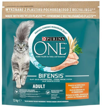 Purina One Bifensis Adult Dry food with chicken whole grains 1,5kg