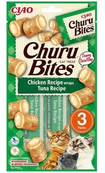 INABA Churu Bites Chicken Recipe with Tuna Wraps 3 x 10 g