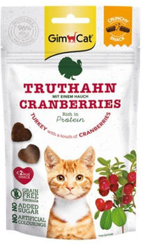 GimCat Crunchy Snacks Truthahn & Cranberry 50g