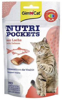GimCat Nutri Pockets Fish Lachs & Omega 3+6 60g
