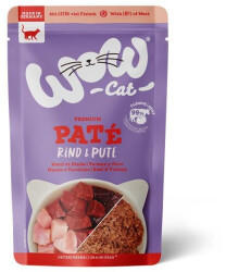 WOW CAT Adult Paté Nassfutter Rind & Pute 125g