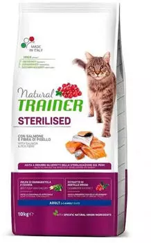 Natural Trainer Sterilised Adult Salmon 10 kg Natural Trainer Sterilised Adult Salmon 10 kg