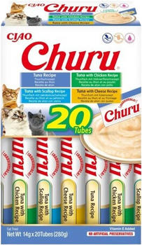 INABA Churu Puree Multipack for Cats Tuna 20 x 14 g