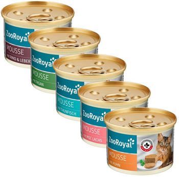 ZooRoyal Mousse Mixpaket Katzennassfutter 60x85g
