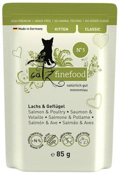 catz finefood Kitten No.05 Lachs & Geflügel 16x85g catz finefood Kitten No.05 Lachs & Geflügel 16x85g