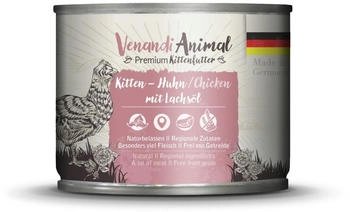 Venandi Animal Kitten Huhn mit Lachsöl Nassfutter 200g