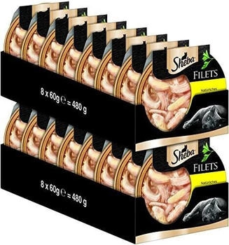 Sheba Filets Nat&uuml;rliches Huhn Katzennassfutter 16x60g Multipack