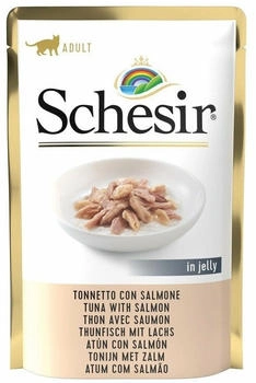 Schesir Thunfisch mit Lachs Katzen-Nassfutter 85g Pouch