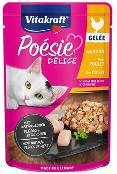 Vitakraft Poésie Délice Katze Nassfutter mit Huhn in Gelée 85g