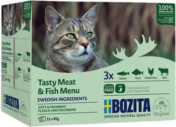 Bozita Katzen-Nassfutter Pouch Fisch & Fleisch Multibox in Gelee 12 x 85 g Bozita Katzen-Nassfutter Pouch Fisch & Fleisch Multibox in Gelee 12 x 85 g