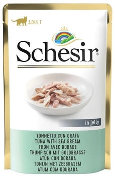 Schesir Cat Pouch Thunfisch mit Goldbrasse | 20 x 85 g