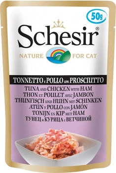 Schesir Cat Thunfisch & Huhn mit Schinken 30 x 50g Schesir Cat Thunfisch & Huhn mit Schinken 30 x 50g