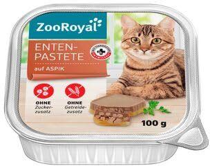 ZooRoyal Entenpastete auf Aspik 16 x 100g