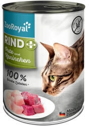 ZooRoyal Katze Rind + Pute & Kaninchen 12 x 400g