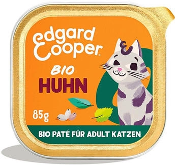 Edgard & Cooper Nassfutter Katze Adult Paté Bio Huhn 16 x 85g