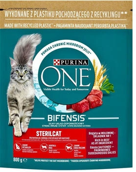 Purina One Bifensis Sterilcat Rind Katzen-Trockenfutter 0,8 Kg