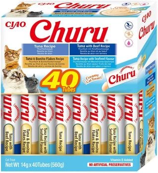 INABA Churu Thunfisch Varieties Katzensnack 40x14g (EU141)