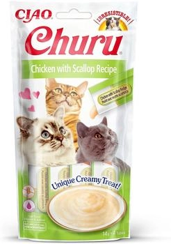 INABA Churu Püree Huhn mit Jakobsmuschel 4 x 14 g (EU105)
