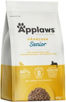 Applaws Natural and Complete Dry Cat Food for Senior Cats Grain Free Chicken 400g