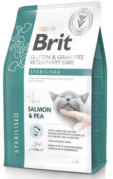 Brit Grain Free Veterinary Care Cat Sterilised Salmon & Pea 2 kg