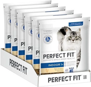 Perfect Fit Indoor 1+ Katzen-Trockenfutter Huhn 6x750g