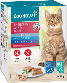 ZooRoyal Multipack Genuss Pastete Fisch 8x85g